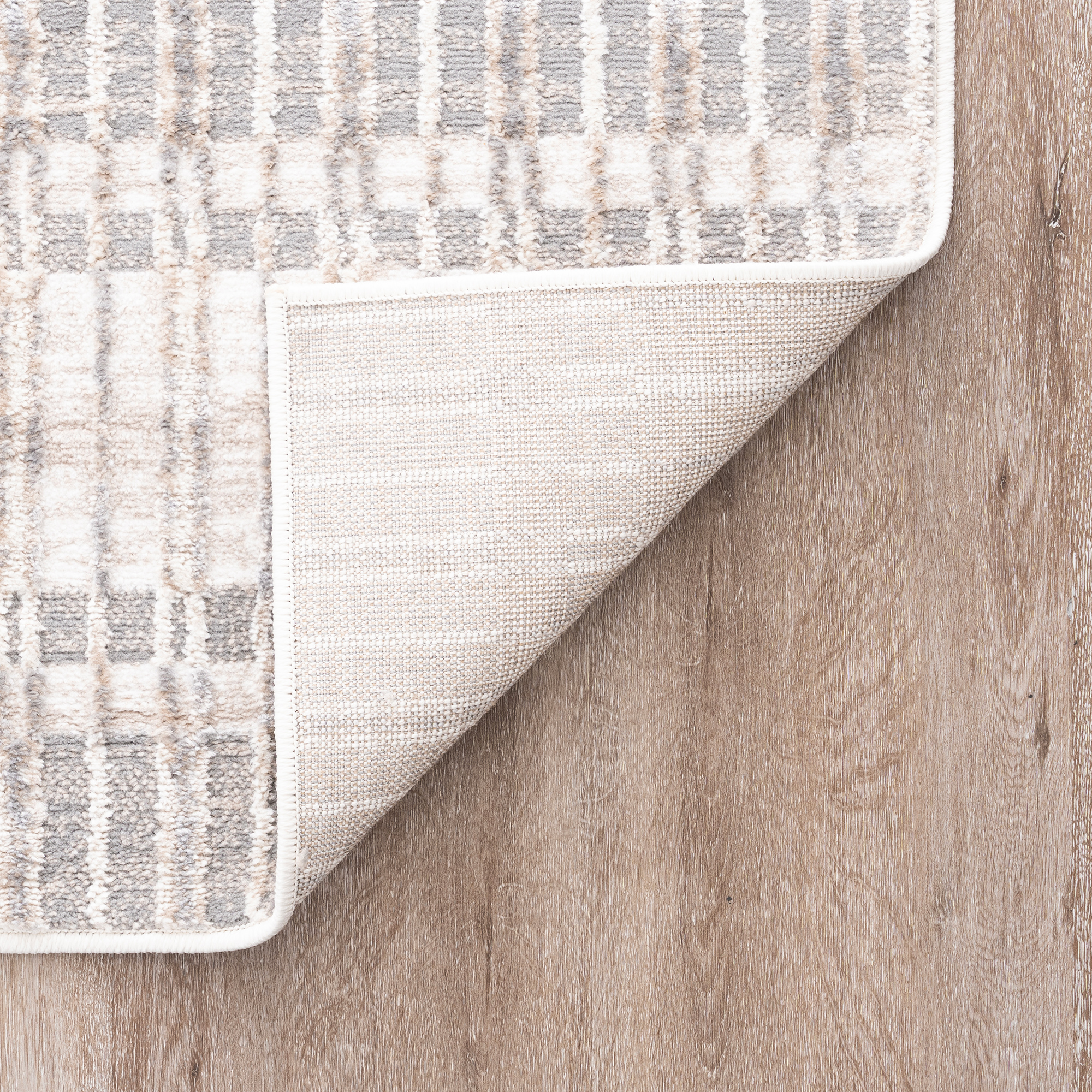 Alpha Transitional 9' x 12' Beige and Gray Polyester Indoor Area Rug