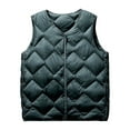 thumbnail image 2 of AOOCHASLIY Valentine's Day Women Vest Women Warm Pocket Coat Less Long Jacket Winter Sleeveless Down Parkas Vest, 2 of 5