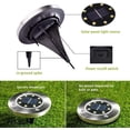 thumbnail image 4 of Luz solar al aire libre, 8 LED, paquete de 8 focos, lámpara solar para jardín, impermeable, IP65, luz decorativa para césped, para camino, jardín, terraza, patio, césped, blanco frío, 8 piezas, 4 of 6
