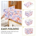 thumbnail image 4 of Purple Pink Watercolor Art Large Storage Bins with Linen Collapsible Lid Storage Box 16.7 x 12.6 x 11.8in, 4 of 7