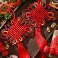 thumbnail image 6 of Jiibva Chinese New Year Tassel Knot Traditional Red Lucky Oriental Pendant Ornaments Spring Festival Hanging Home Decor, 6 of 7