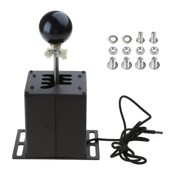 Aluminum Alloy Racing PC USB Simulator Racing Shifter Metal Alloy Easy Operation 6 R/7 R Suitable for G27 G29 T300