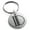 Silver, variant on Stainless Steel Letter D Initial Metro Retro Monogram Engraved Small Medallion Circle Charm Keychain Keyring