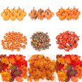 thumbnail image 2 of Mini conos de pino de calabaza Artificial, simulación de Hojas de arce, Halloween, Acción de Gracias, Otoño, accesorios para fotos de boda, decoraciones, 2 of 4