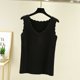 thumbnail image 3 of Minnieouse Ropa interior térmica para mujer, chaleco, Otoño Invierno, hogar, escuela, exterior, capa básica, cuerpo delgado, Tops cálidos, ropa interior Camisetas sin mangas Negro Minnieouse AP013513-02, 3 of 6