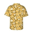 thumbnail image 3 of Fotbe Daisies Flowers Hawaiian Shirt for Men Unisex Summer Beach Casual Short Sleeve Cotton Linen Button Down Shirts-Medium, 3 of 9