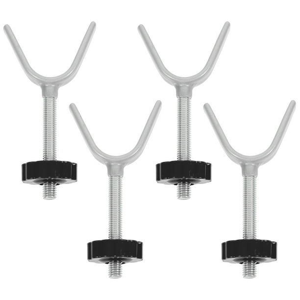4 piezas de pernos superiores en forma de Y para escaleras, pernos para cercas interiores, piezas de barandilla con tuercas