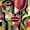 Abstract Face With Tulip, variant on UXIEQU Easter Cross Flower Canvas Wall Art Print 15.75x11.81 Inches