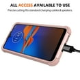thumbnail image 5 of Moto E6 Plus Case, KAESAR 3-Layer Slim Shockproof Hard Cover With Metal Ring Stand Skin Fashion Cute Cover Armor Case for Moto E6 Plus (Rose Gold), 5 of 6