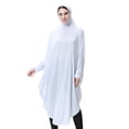 thumbnail image 1 of lionlar Robe de Prière Musulmane pour Femmes, Couverture Complète, Pièces Arabes, Robe Suspendue - Bleu, TG, 1 of 9