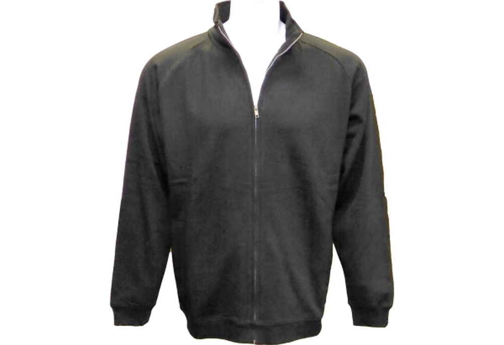 Adult Full Covered Zipper Fleece Sweatshirt Jacket with Mock/Cadet