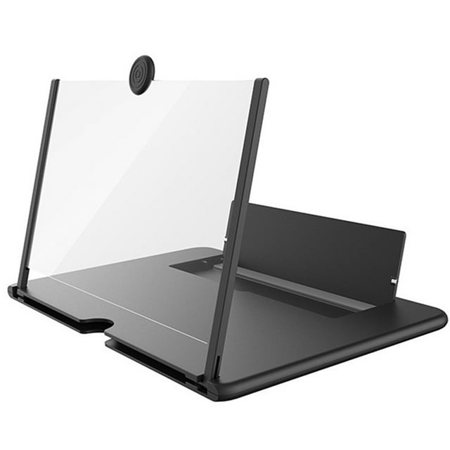 Screen Enlarger, Mobile Phone Amplifier Eye Protection ABS Housing 14in Foldable Black Portable for Office