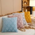 thumbnail image 6 of NEW Set of 2 Square Crossline-shaped Plush Throw Pillow (With or Without Inserts), 6 of 10
