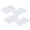 thumbnail image 1 of 4PCS Sugar Flower Drying Cup Mold Clear Fondant Shaping Tray Plastic Cake Decoration DIY Baking Tools for Sugarcraft Gum Paste Chocolate, 1 of 4