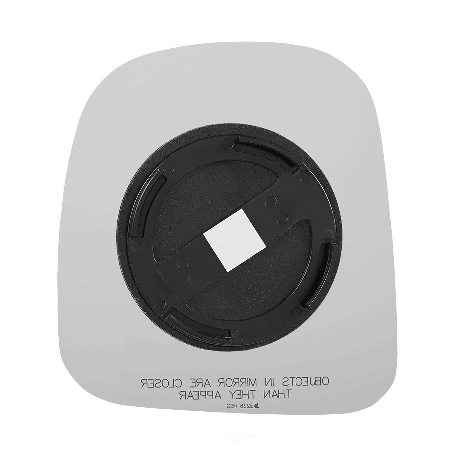 Burco Side View Mirror Replacement Glass with Motor Mount Plate - Clear Glass - 3236RSG