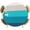 Aqua, variant on Elastic Fitted Round Tablecloth, Brown Beige Ombre Waterproof Stretch Table Cover for 36"-44" Tables, Farmhouse Vintage Wooden Striped Washable Outdoor Tablecloths for Patio, Picnic, Camping