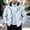 Light Blue, variant on Jerdar Men's 3-in-1 Waterproof Windproof Hooded Jacket, Detachable Fleece Liner Outdoor Shell Coat, Polyester Blend Multi Zip Pocket Hiking Outerwear