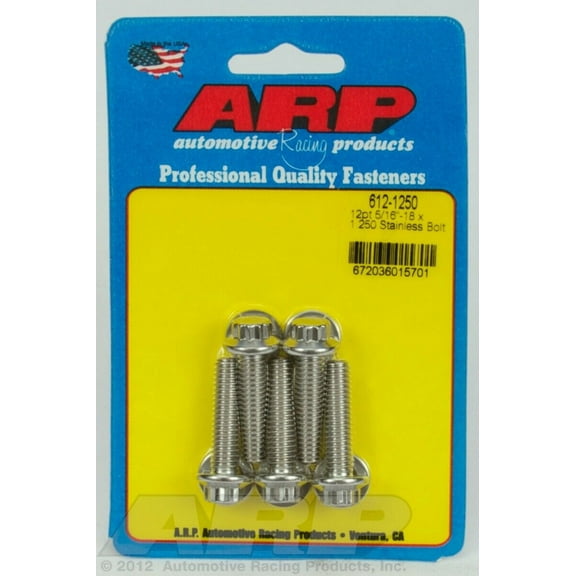 ARP INC. 612-1250 5/16-18 X 1.250 12PT SS BOLTS