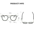 thumbnail image 3 of Mens Womens Glasses Frames Pure Titanium + Acetate Double Bridge Eyeglasses Frames, 3 of 3