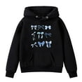 thumbnail image 3 of WOYY Toddler Girls Graphic Hoodie Bow Prints Casual Sports Soft Pullover Hooded Sweatshirt, 3 of 3