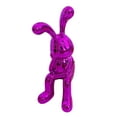 thumbnail image 1 of GUOOL Modern Rabbit Statue Bunny Figurine Sculpture Resin Craft Sitting Posture Figure Left, 1 of 9