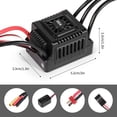 thumbnail image 2 of ZheElen Waterproof And Dustproof XT60 Sensorless Brushless T 60A ESC For All-Weather Sport Races Features Black, 2 of 6