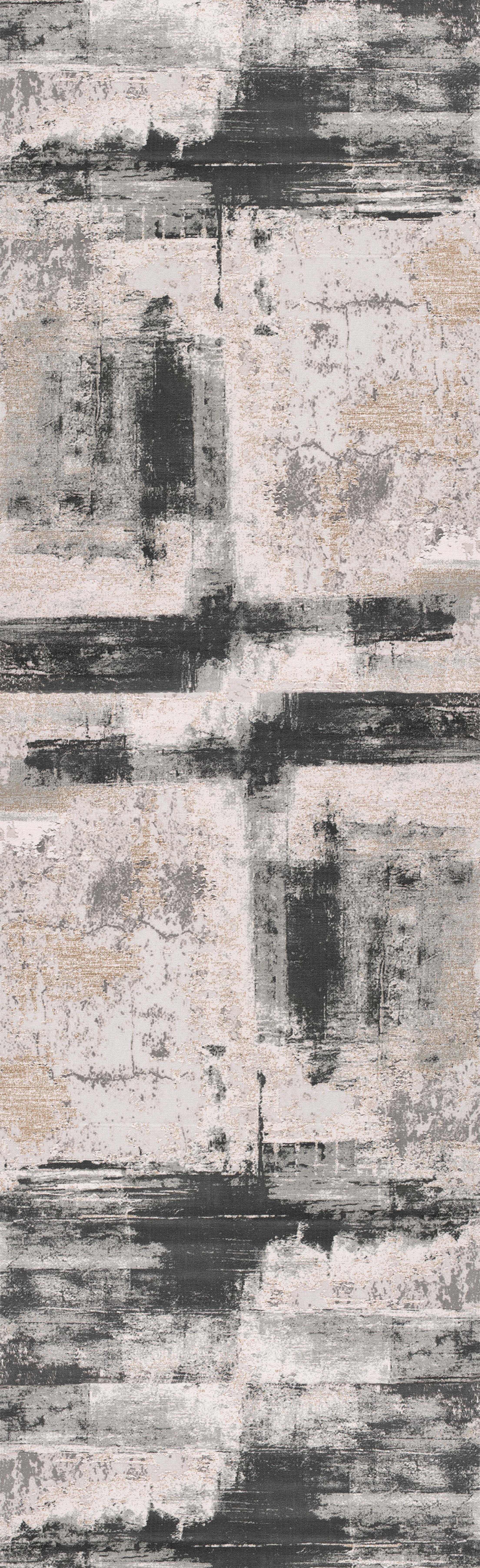 Rug Branch Silvia Collection Tapis de couloir abstrait moderne