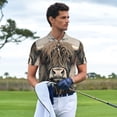 thumbnail image 3 of Fotbe Butterfly Cow With Flowers Camiseta Polo de Golf para Hombre con Estampado – Camisa Deportiva Transpirable con Cuello Abotonado-XX-Large, 3 of 6