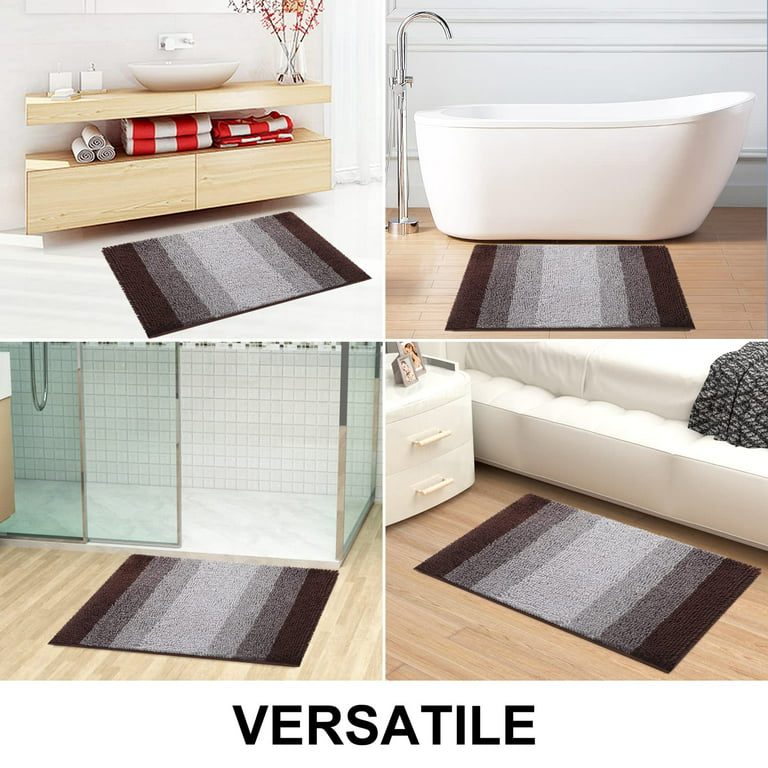 smiry Smiry Luxury chenille Bath Rug, Extra Soft and Absorbent