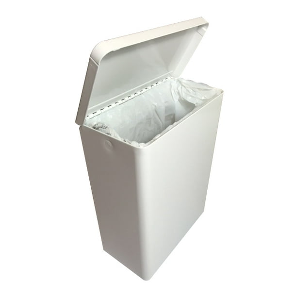 S.A.C. Sanitary Napkin Receptacle, White Steel
