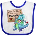 thumbnail image 3 of Inktastic Dear Santa, Please Bring Me a Dragon Christmas Wish Boys or Girls Baby Bib, 3 of 4