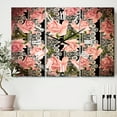 thumbnail image 2 of Designart 'Black Lacy Roses Pattern' Traditional Wall Clock, 2 of 3