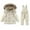 Beige, variant on LLYWEY Girls Snowsuit with Ski Bibs and Puffer Jacket - Unisex 2 Piece Snow Suits - Kids Winter Hooded Long Sleeve Down Coat and Snow Pants Outdoor Snowboarding by Llywey ,Beige ,4T