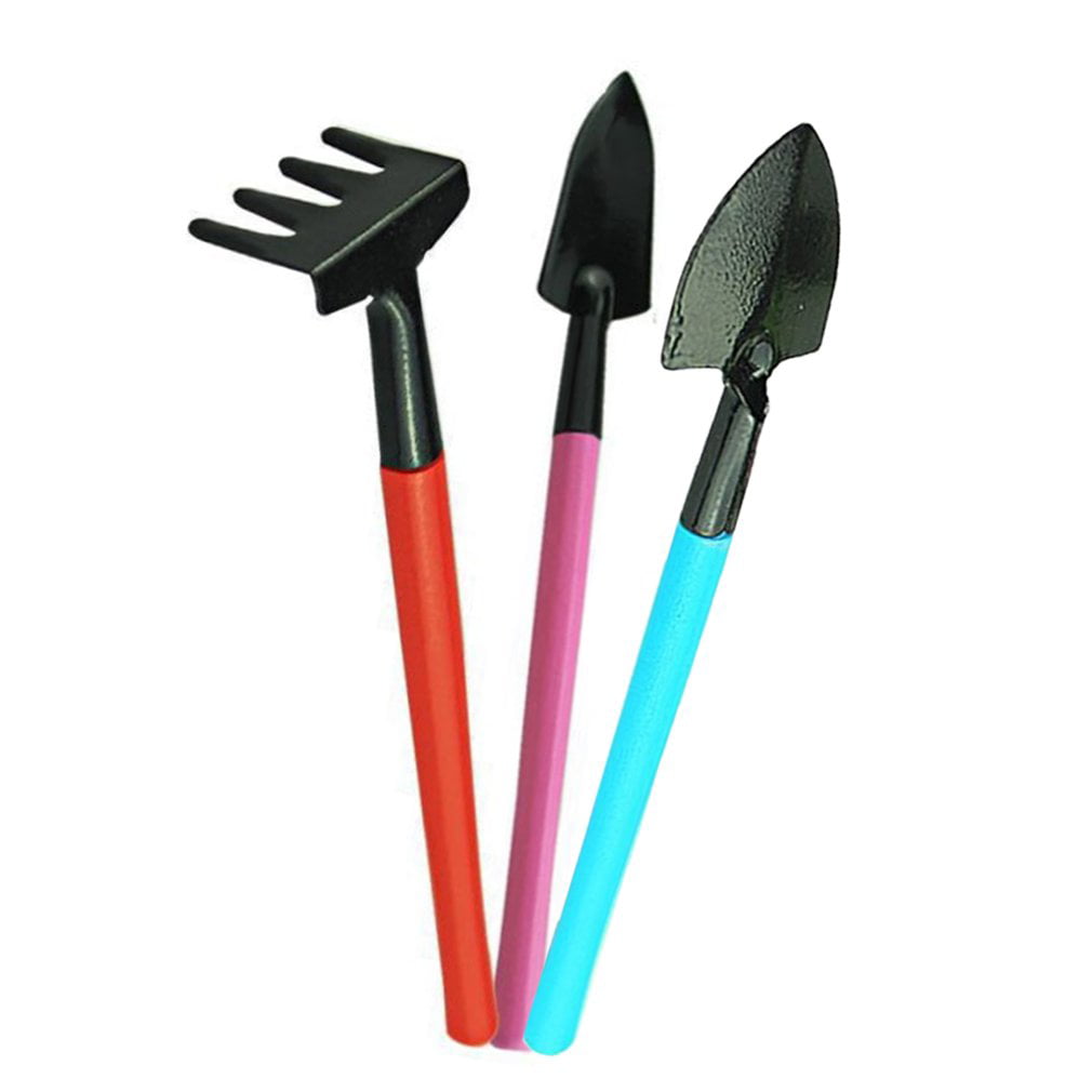 3pcs/set Gardening Tools Mini Shovel Harrow Spade for Potted Plant Flowers L&6 