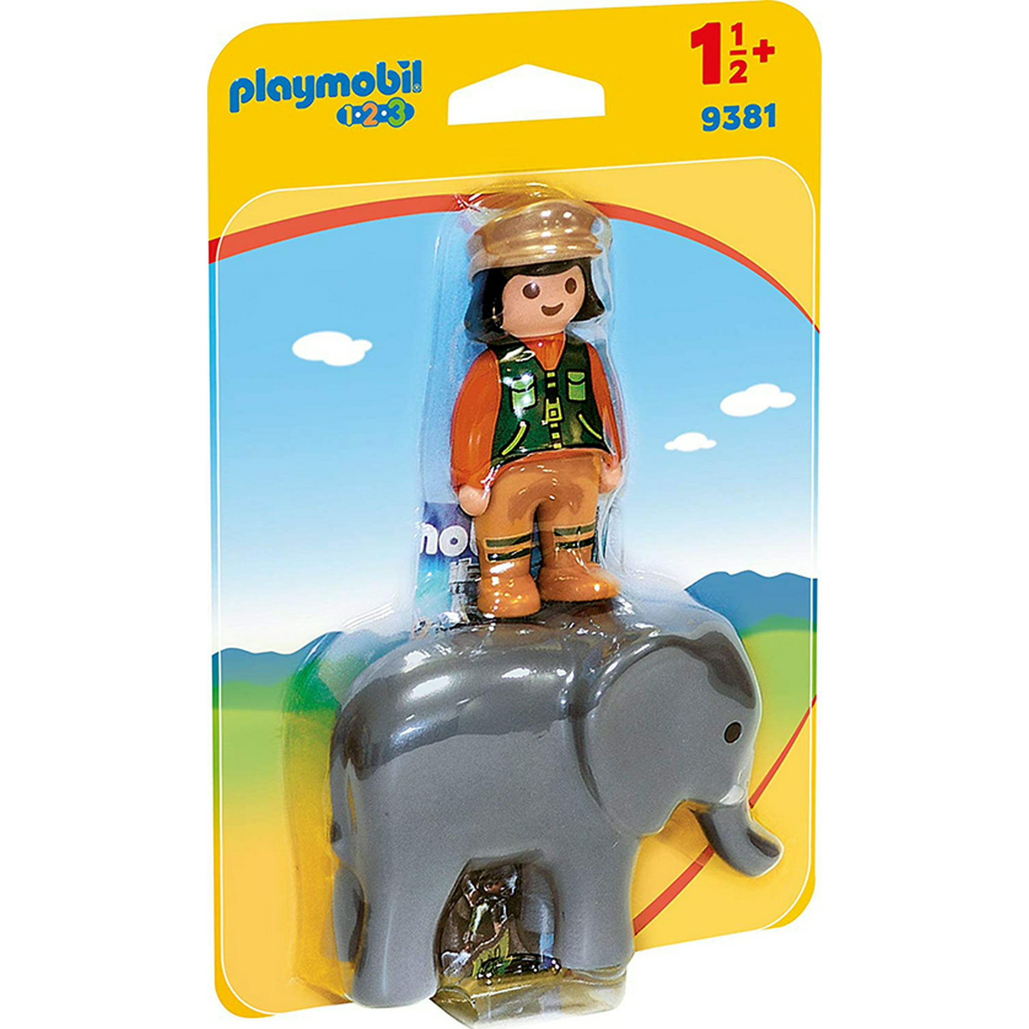 motor Won Surprised Playmobil 123 Zookeeper With Elephant Building Set 9381 - Walmart.com