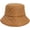Khaki, variant on Women’s Winter Wide Brim Bucket Hat Matt Leather Floppy Hat Lattice Fisherman's Cap