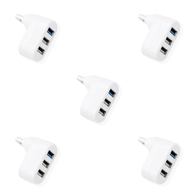 Tholdsy Hub USB de 3 puertos, divisor USB 3,0 multipuerto, extensor de estación de acoplamiento Universal, adaptador de transmisión de Type2 NO2