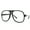 Black, variant on Oversized Eyeglasses Retro Fashion Sunglasses for Men Women, Black
