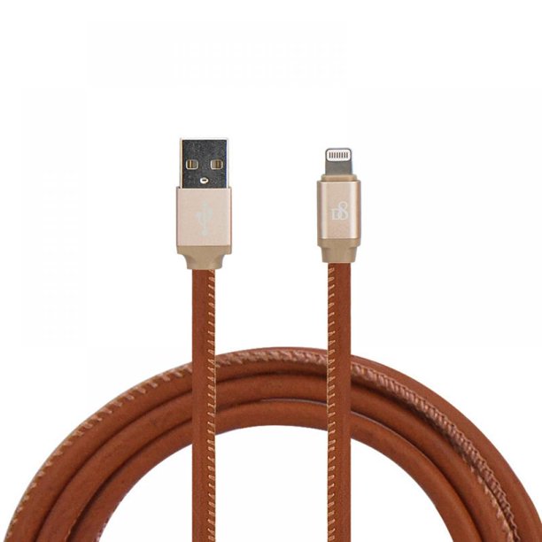 [MFi Certified] 1 Pack Lightning Cable PU Wrapped 3 Foot Cord, Fast