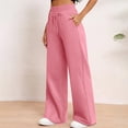 thumbnail image 6 of Moxiu Wide Leg Sweatpants Women 2026 High Waisted Baggy Pants Spring Lounge Track Workout Joggers with Pockets Pink,XL, 6 of 9