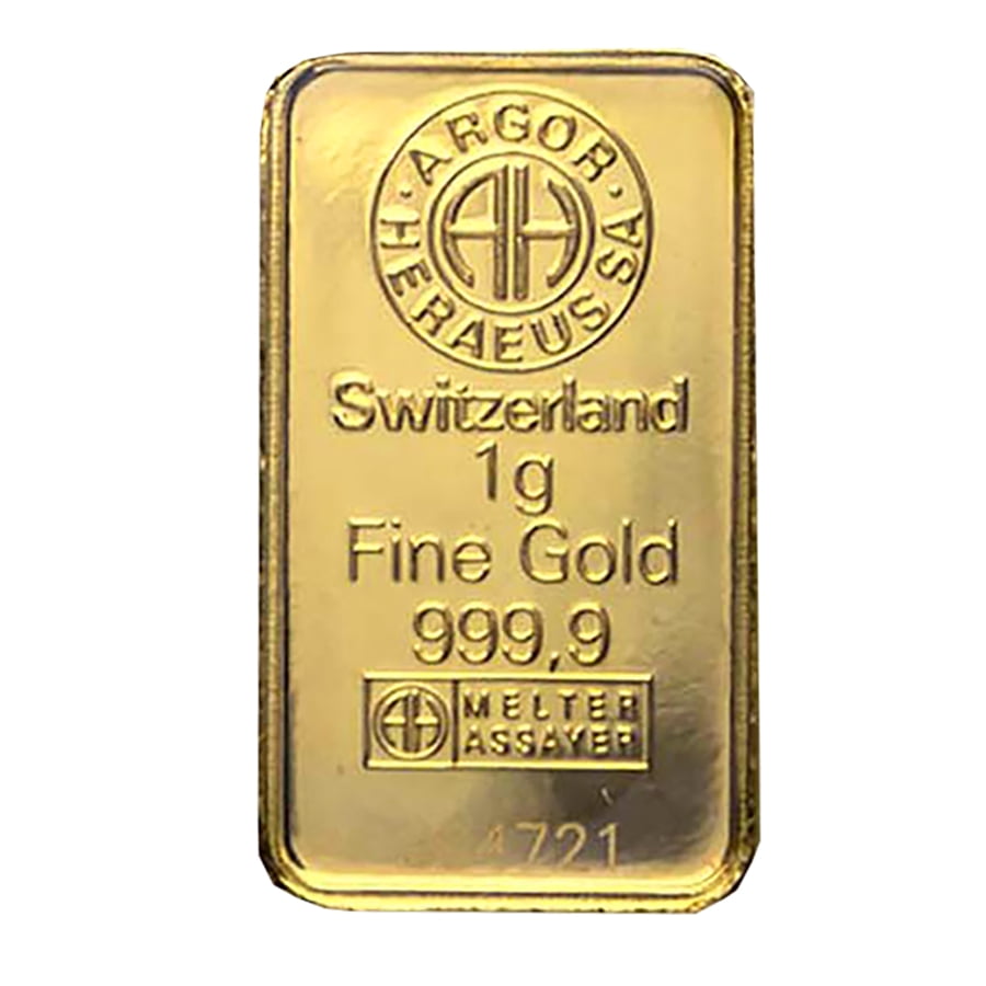 1 gram Gold Bar - Argor-Heraeus (In Assay) - Walmart