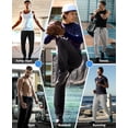 thumbnail image 5 of Mens Sweatpants with Zipper Pockets 5 Pack Mens Joggers for Men Open Bottom Mesh Athletic Pants for Workout,Running, 5 of 7
