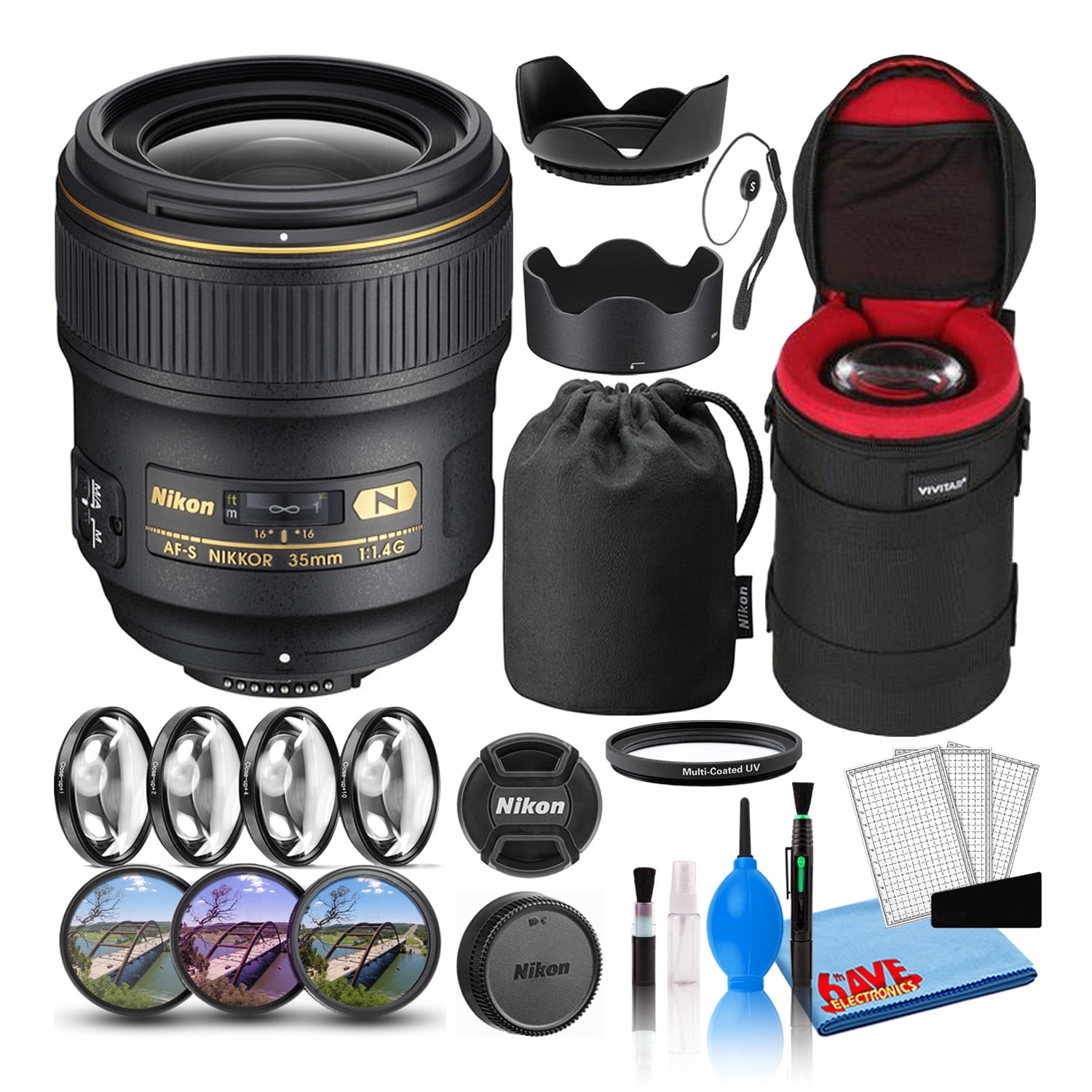 Nikon AF-S DX NIKKOR 35mm F/1.8G Prime Lens (2183) Intl with