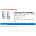 thumbnail image 2 of License Light Bulb - Compatible with 2008 - 2014 Mercedes-Benz CL63 AMG 2009 2010 2011 2012 2013, 2 of 2