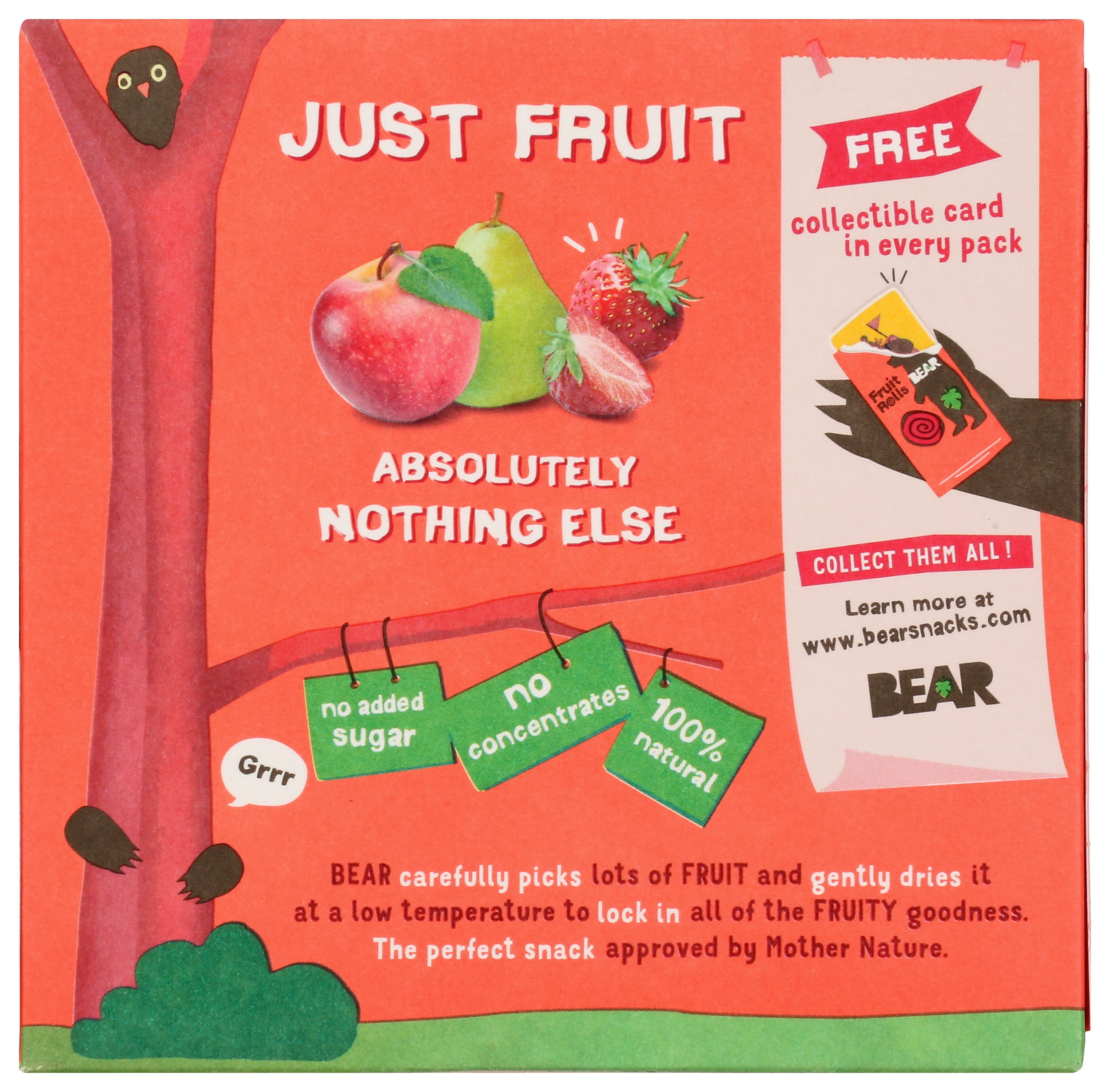 Bear Yoyos Bear Fruit Rolls Strawberry Multipack 3.5 Ounce Pack Of 6