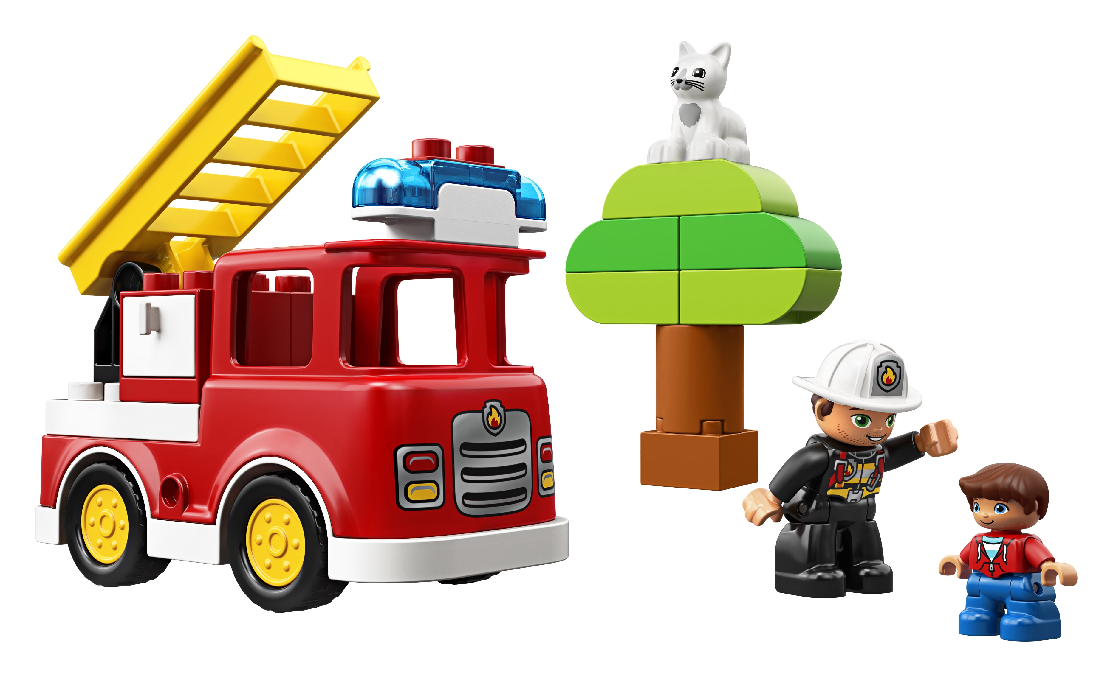 LEGO DUPLO Fire Truck Rescue Interlocking Block Building Set Walmart