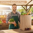 thumbnail image 6 of 25 Pcs Heavy Duty Kraft Paper Bags, 12x7x17 Inch Brown Grocery Sacks, Recyclable Durable Paper Bags for Food Delivery, Retail, Gift Wrapping and Storage, 6 of 6