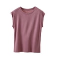 thumbnail image 2 of Antinious Women Round Neck Sleeveless Ruffle Style Versatile Comfortable Tank Tops, 2 of 5