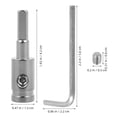 thumbnail image 2 of FUEENIRVA 1Set Amp Wire Connectors Silver Car Audio Amp Input Reducers Copper 1.65X0.47X0.47in, 2 of 8