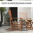 thumbnail image 5 of Outsunny 3 Piece Wood Outdoor Patio Dining Set, Teak, 5 of 10